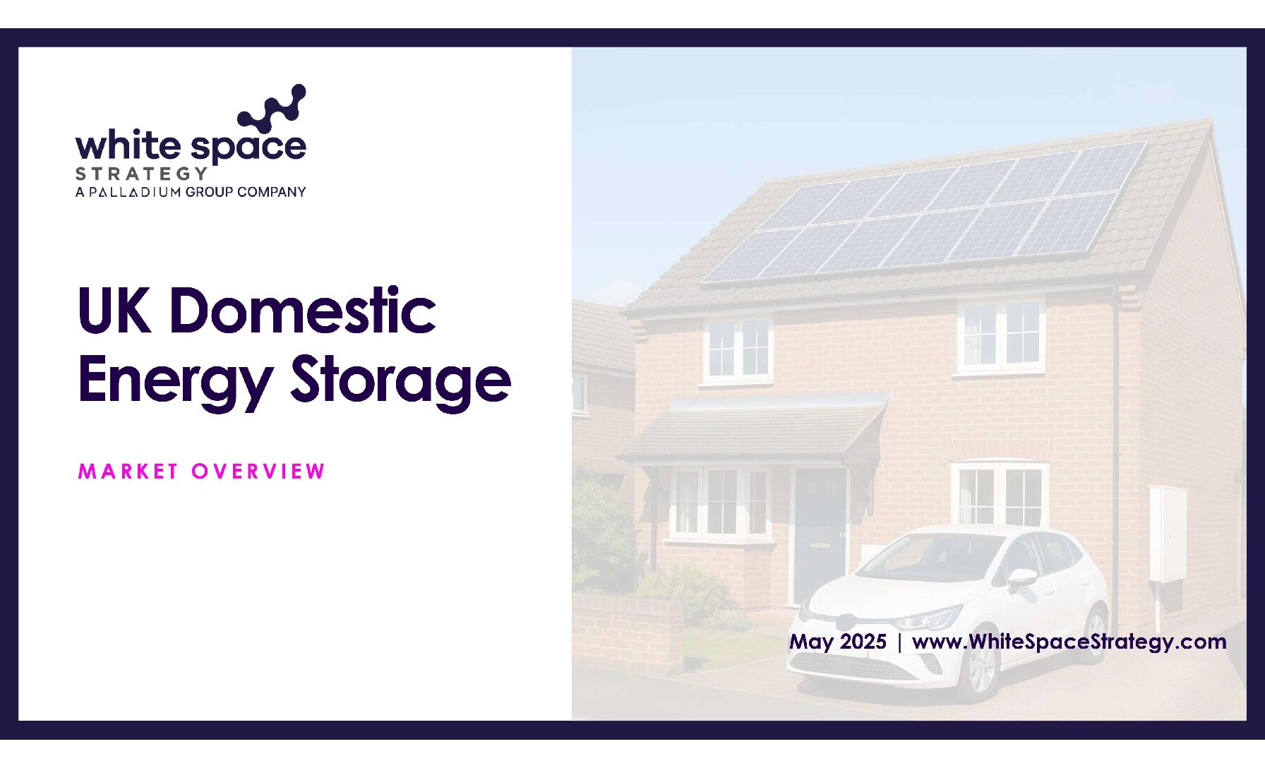 UK home energy storage market, UK Domestic Energy Storage, White Space Strategy